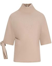 Jacquemus - The Fiocco Knit Stand-Collar Top - Lyst