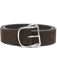 TOTEME - Swirl Suede Belt - Lyst