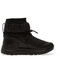 Ecco - Solice Leopard-Print Drawstring Boots - Lyst