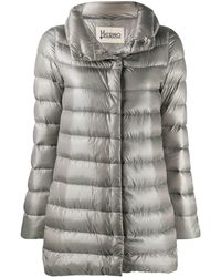 Herno Goose-down Parka Coat - Grey