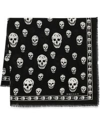 McQueen - Foulard Con Stampa - Lyst