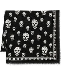McQueen - Classic Skull Schal - Lyst