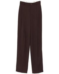 Elisabetta Franchi - Gabardine Trousers With Darts - Lyst