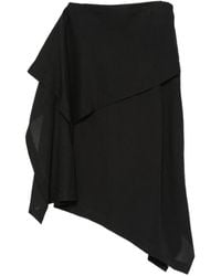 Issey Miyake - All Squares Draped Skirt - Lyst