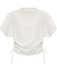 AllSaints - Leslie Drawstring T-Shirt - Lyst