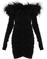 Self-Portrait - Father Viscose Knit Mini Dress - Lyst