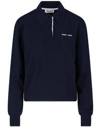 Miu Miu - Cashmere Polo Sweater - Lyst