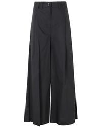 SOLOTRE - Pleated Tailored Trousers - Lyst