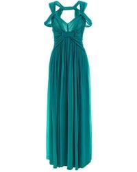 Alberta Ferretti - Robe en mousseline de mousseline - Lyst