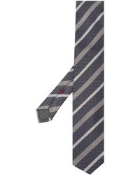 Brunello Cucinelli - Diagonal-stripe Silk Tie - Lyst