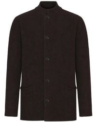 Roberto Collina - Button-Up Stand-Collar Jacket - Lyst
