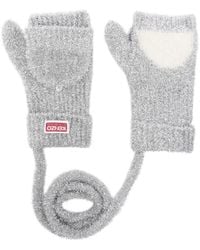 KENZO - Logo-Patch Gloves - Lyst