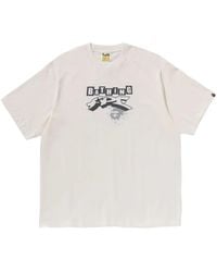 A Bathing Ape - Graphic-Print Cotton T-Shirt - Lyst