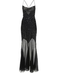 Rabanne - Crystal-Embellished Long Dress - Lyst