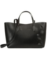 Sergio Rossi - Perforierter Mini Mermaid Tote Bag - Lyst