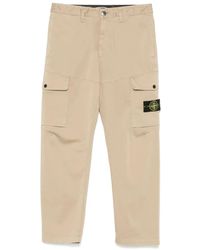 Stone Island - Pantalones de la isla de piedra regular - Lyst