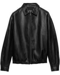 Prada - Nappa Leather Jacket - Lyst