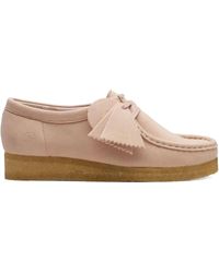 Clarks - Suede "Blush" Derby Shoes - Lyst