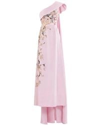 Saiid Kobeisy - One-Shoulder Embroidered Evening Dress - Lyst