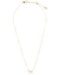 Kate Spade - Glass-Pendant Chain Necklace - Lyst
