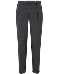 Myths - Pleated-Front Turn-Up Trousers - Lyst