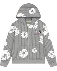 DENIM TEARS - Pinstripe Wreath Zip Hoodie - Lyst