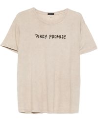 R13 - Acid-Wash Slogan-Print T-Shirt - Lyst