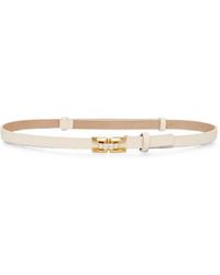 Elisabetta Franchi - Crystal-Embellished Logo-Buckle Belt - Lyst