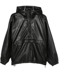 Rohe - Hooded Leather Jacket - Lyst
