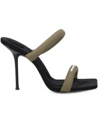 Alexander Wang - Logo-Print Padded-Strap Pumps - Lyst