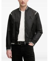ARMANI EXCHANGE - Striped-Trim Zip-Up Jacket - Lyst
