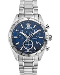 Versace - Reloj V-Code Chronograph De 41 Mm - Lyst