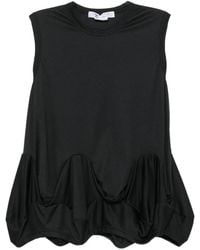 Comme des Garçons - Crew-Neck Draped Top - Lyst