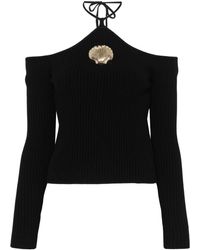 GIUSEPPE DI MORABITO - Merino Wool Halter-Neck Sweater - Lyst