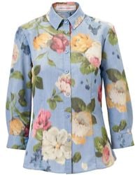 Carolina Herrera - Ana Floral Button-Down Shirt - Lyst