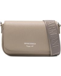 Emporio Armani - Logo-Print Crossbody Bag - Lyst