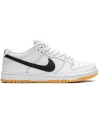 Nike - Sb Dunk Low "white Gum" Sneakers - Lyst