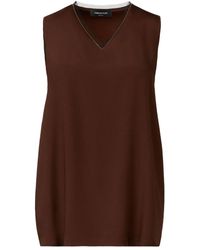 Fabiana Filippi - V-Neck Embellished Top - Lyst