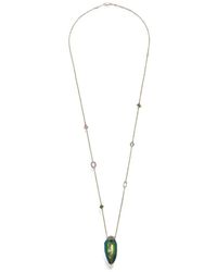Bibi Van Der Velden - Scarab Pop Art Multi-Stones Necklace - Lyst