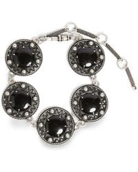 Ann Demeulemeester - Cabochon-Embellished Engraved Bracelet - Lyst