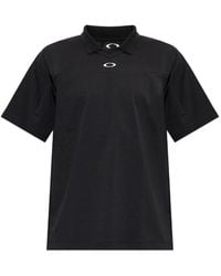 Oakley - Logo-Embroidered Polo-Collar T-Shirt - Lyst