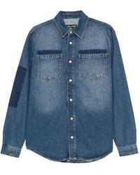 Iceberg - Camisa vaquera con parche del logo - Lyst