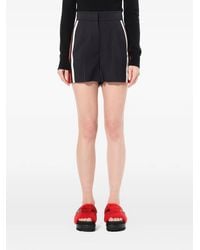McQueen - Side-Stripe Military Tailored Shorts - Lyst