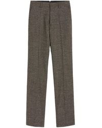 Ami Paris - Straight Broek Van Wol-Katoen - Lyst