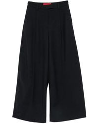 Thelatest - Pleated Wide-Leg Trousers - Lyst