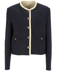 Blazé Milano - Chaqueta Con Ribete De Botones - Lyst
