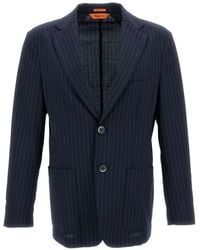 Barena - Veste À Fines Rayures Et Poche Plaquée - Lyst
