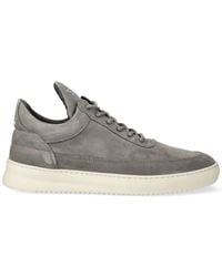 Filling Pieces - Suede Low-Top Sneakers - Lyst