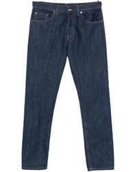 Dondup - Logo-Plaque Straight-Leg Jeans - Lyst