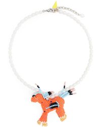 Forte Forte - Sterke Sterke Korte Kralenketting Met Een Dierelement - Lyst